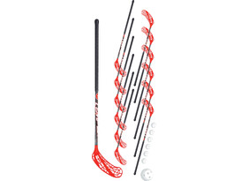 Saalihokikomplekt Tempish Flow 100 cm must/punane