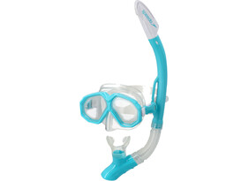 Snorgeldamise komplekt Speedo Leisure Adult Dual Lenses & Snorkel Combo SR helesinine