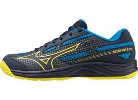 Laste tennisejalatsid Mizuno EXCEED STAR Jr. AC must/sinine/kollane