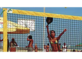 Rannatennise võistlusvõrk Beach Sport, kevlar tross, 5 mm