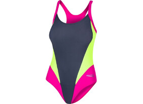 Naiste ujumistrikoo Aqua-Speed Sonia hall/roosa/neoon