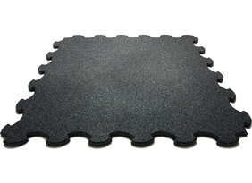 Pusle kummimatt 100 X 100 X 2,2 cm must