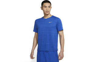 Meeste treeningsärk Nike M DF MILER TOP SS sinine