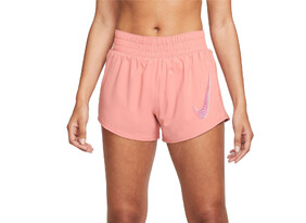 Naiste treeningpüksid Nike W NK ONE DF SWSH HBR SHORT beež