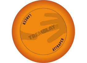 Lendav taldrik Tremblay 22 cm, 125 g, oranž