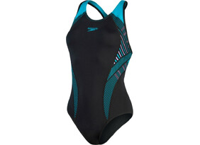 Naiste ujumistrikoo Speedo Plastisol Laneback W must/sinine