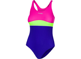 Laste ujumistrikoo Aqua-Speed Emily roosa/roheline/sinine