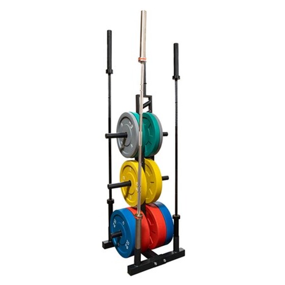 Ketaste ja kangi hoidik Bumper Plate Tree -4 Bar Holders