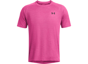 Meeste treeningsärk Under Armour UA Tech Textured SS roosa