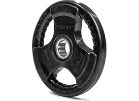 Kummeeritud raskusketas Gymstick Rubber Weight Plate 10 kg