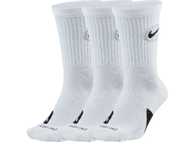 Sokid Nike Crew Everyday Basketball 3 paari valge