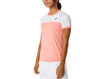 Treeningsärk Asics WOMEN COURT SS TOP roosa/valge