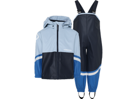 Laste vihmariiete komplekt Didriksons Waterman Kids Set 12 helesinine/tumesinine