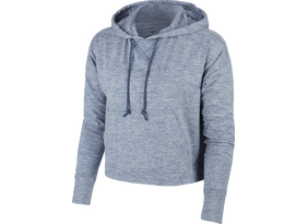 Naiste dressipluus Nike W YOGA JERSEY CROP HOODIE helesinine