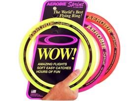 Lendav ketas Aerobie SPRINT kollane/punane 25cm