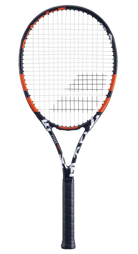 Tennisereket Babolat Evoke 105 Strung CV must/oranž