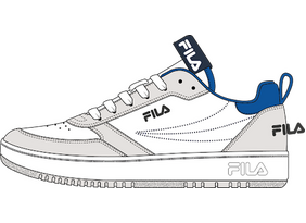 Laste vabaajajalatsid FILA REGA K valge/hall