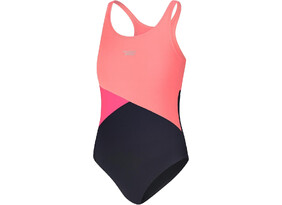 Laste ujumistrikoo Aqua Speed Pola roosa/must