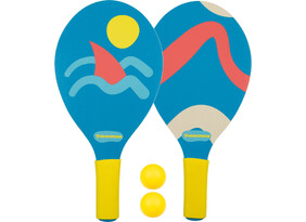 Rannareketite komplekt Waimea Beachball Set Lokelani sinine/kollane