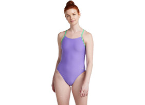 Naiste ujumistrikoo Speedo Solid Lattice-Back W lilla