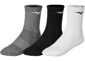 Sokid Mizuno Training 3P Socks valge/must/hall
