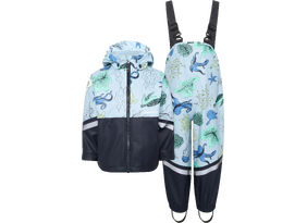 Laste vihmakomplekt Didriksons Waterman Print Kids 10 sinine/kirju