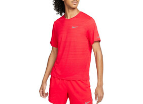 Meeste treeningsärk Nike M DF MILER TOP SS punane