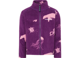 Laste fliispusa Didriksons Monte Printed Kids' Full-Zip 10 lilla