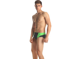 Meeste ujumispüksid Aqua-Speed Artur hall/roheline