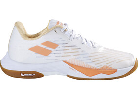 Naiste sulgpallijalatsid Babolat Shadow Tour 5 Women valge/kollane