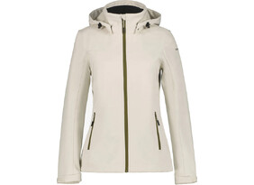 Naiste softshell Icepeak Brenham valge/tumeroheline